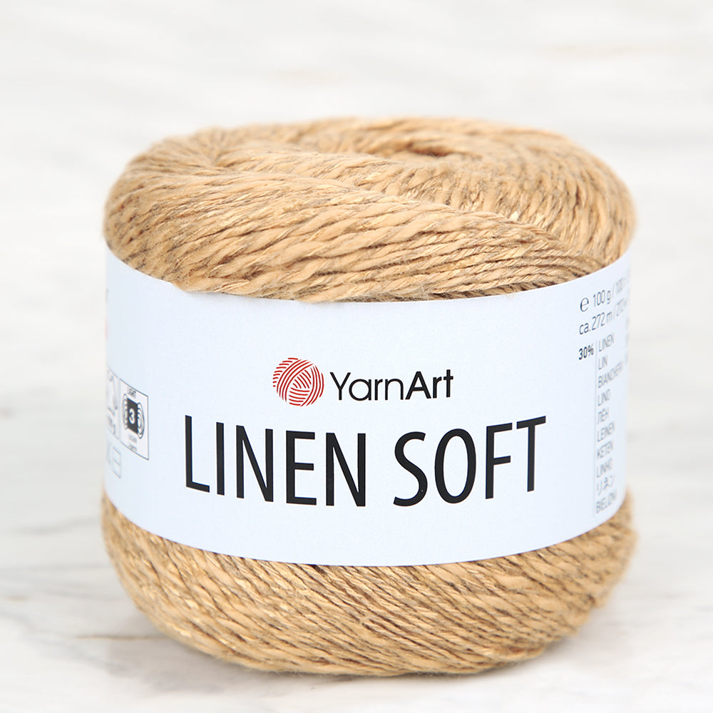 YarnArt Linen Soft Bakır El Örgü İpi - 7305